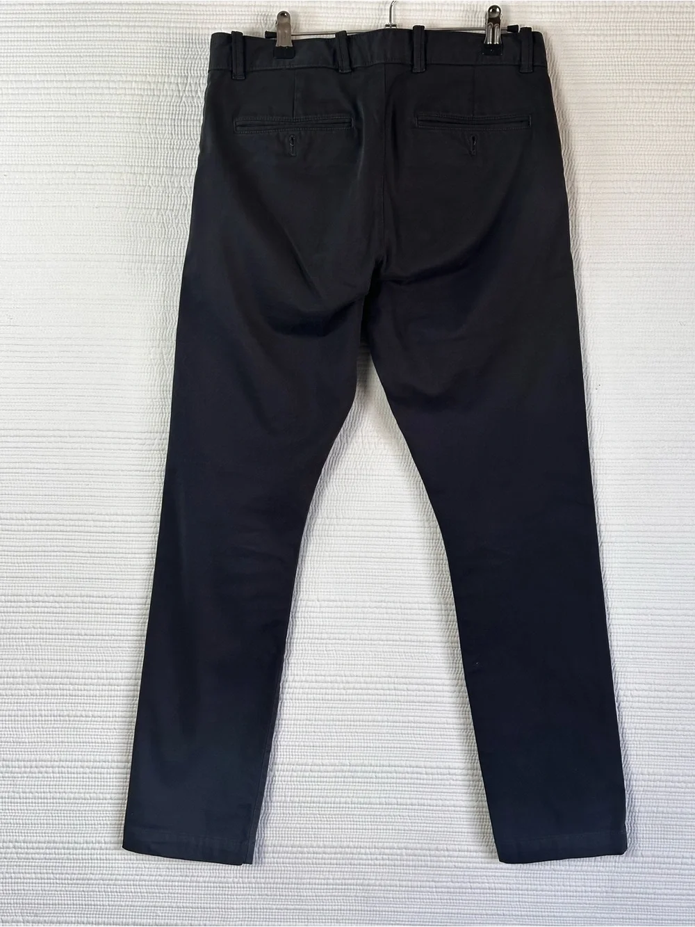 Banana Republic Fulton Skinny Chino Pants 30x30 Dark Charcoal Navy Slim Fit